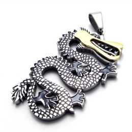 Gouden Accent Draak Titanium Hanger