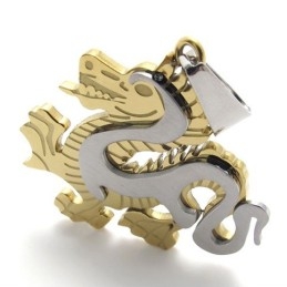 Gouden Draak Titanium Hanger