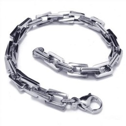 Heren Jongens Charm Zilveren Pure Titanium Schakels Armband