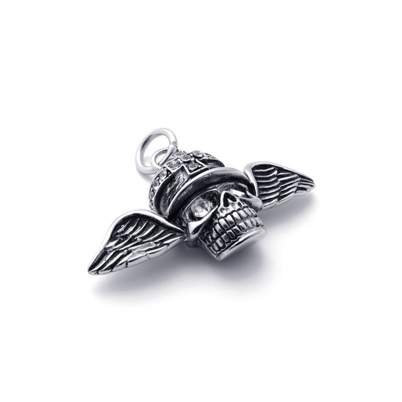 Wings Skull Diamant Titanium Hanger