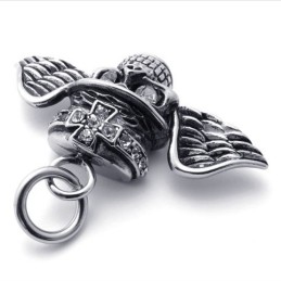 Wings Skull Diamant Titanium Hanger