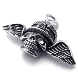 Wings Skull Diamant Titanium Hanger