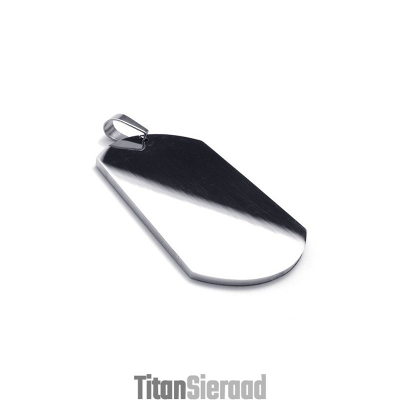 Gepolijste Titanium Hondenpenninghanger