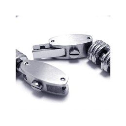 Heren Jongens Zilveren Pure Titanium Ketting Bedelarmband