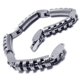 Heren Jongens Zilveren Pure Titanium Ketting Bedelarmband