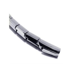 Heren Jongens Zilveren Pure Titanium Charm Bangle Armband