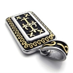 Gouden Dog Tag Titanium Hanger
