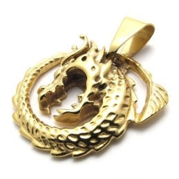 Gouden Draak Titanium Hanger