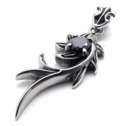 Zwarte Diamant Zeemeermin Titanium Hanger