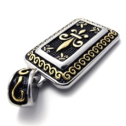 Gouden Dog Tag Titanium Hanger