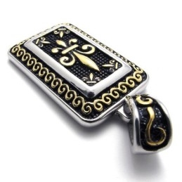 Gouden Dog Tag Titanium Hanger