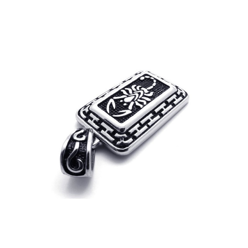 Schorpioen Dog Tag Titanium Hanger Schorpioen Dog Tag Titanium Hanger