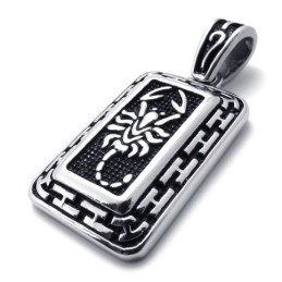Schorpioen Dog Tag Titanium Hanger