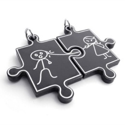 Zwarte Lovers Titanium Hanger