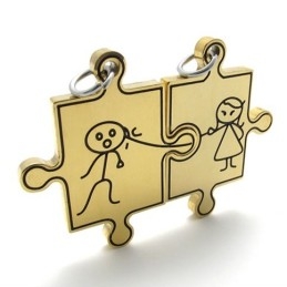 Gouden Lovers Titanium Hanger