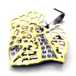 Titanium Hanger Met Bladgoud Voor Liefhebbers