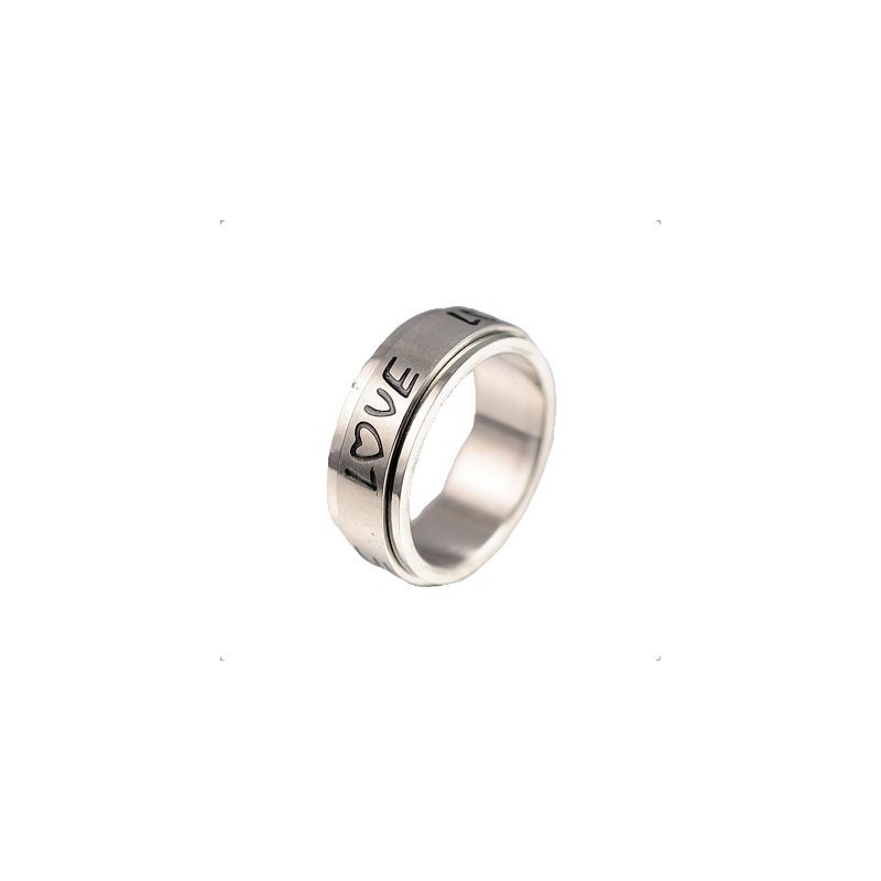 Liefdesrotatie Titanium Ring