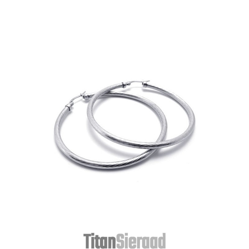 Ring Titanium Oorbellen Ring Titanium Oorbellen