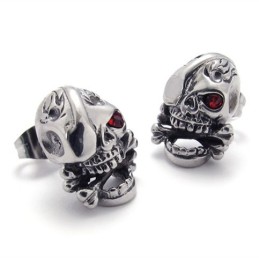 Schedel Titanium Oorbellen