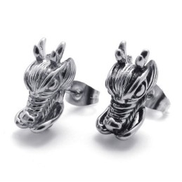 Chinese Draak Titanium Oorbellen