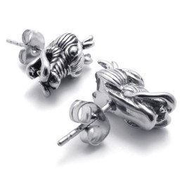 Chinese Draak Titanium Oorbellen