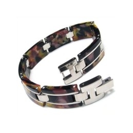 Heren Jongens Pure Titanium Rubber Armband Charm Bangle
