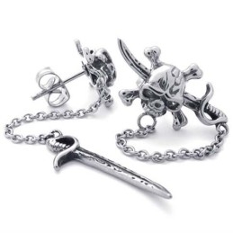 Zwaard Titanium Oorbellen