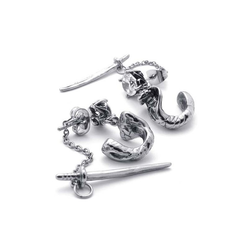 Zwaard Titanium Oorbellen