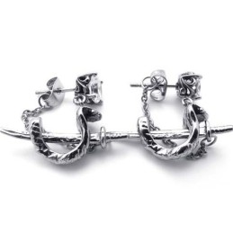 Zwaard Titanium Oorbellen