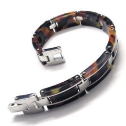 Heren Jongens Pure Titanium Rubber Armband Charm Bangle