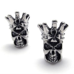 Schedel Titanium Oorbellen
