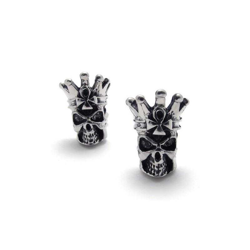 Schedel Titanium Oorbellen Schedel Titanium Oorbellen