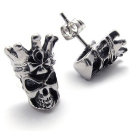 Schedel Titanium Oorbellen