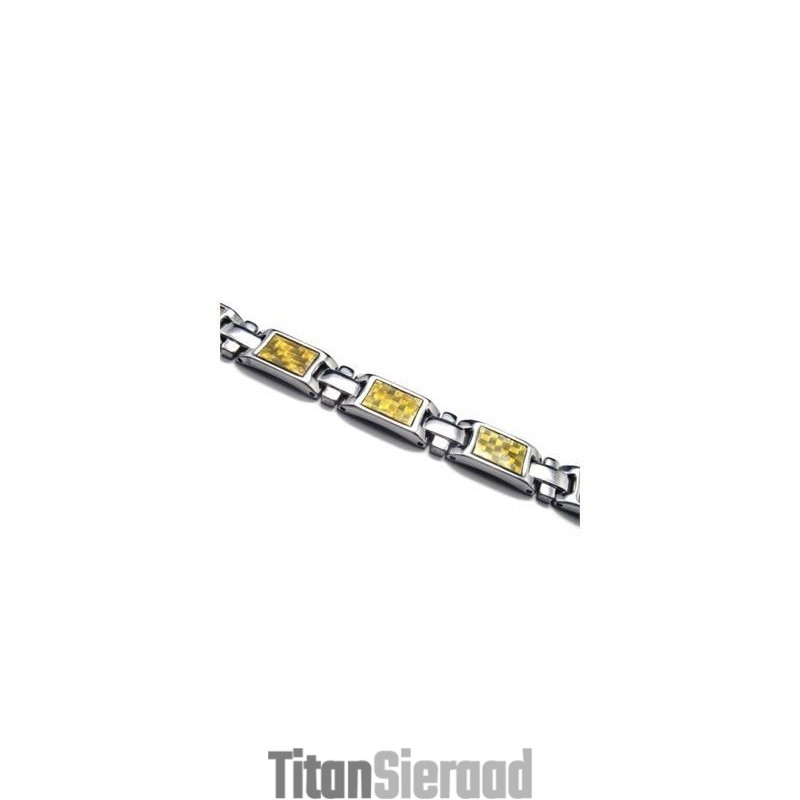 Magnetische Armband Van Puur Titanium, Goud En Zilver Voor Heren Magnetische Armband Van Puur Titanium, Goud En Zilver Voor Heren