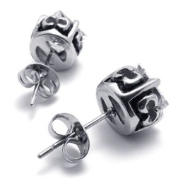 Diamanten Titanium Oorbellen