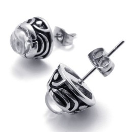Diamanten Titanium Oorbellen