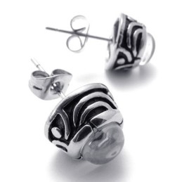 Diamanten Titanium Oorbellen