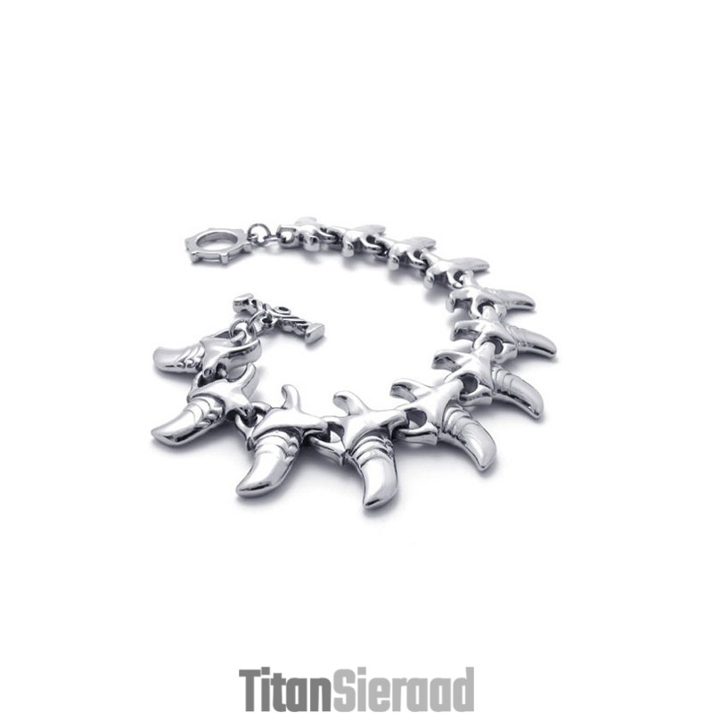 8,7 Inch Hoorn Titanium Armband 8,7 Inch Hoorn Titanium Armband