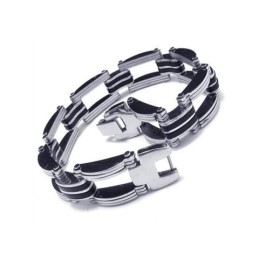 Heren Jongens Zilveren Pure Titanium Armband Charm Bangle