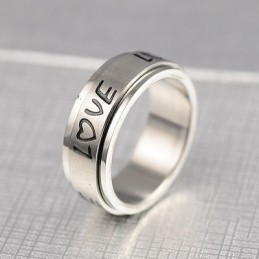 Liefdesrotatie Titanium Ring