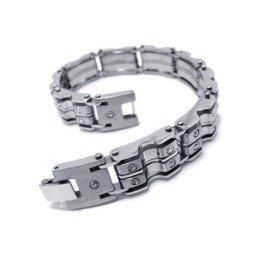 Heren Jongens Zilveren Bedel Pure Titanium Armband Bangle