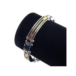 Heren Gouden Zilveren Puur Titanium Bedelarmband Nieuw