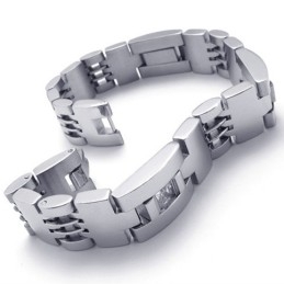 8,5 Inch Diamanten Titanium Armband