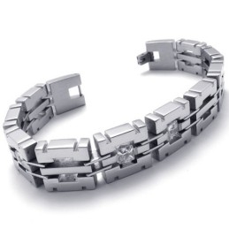 8,1 Inch Diamanten Titanium Armband