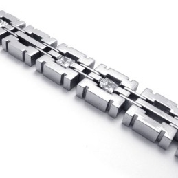 8,1 Inch Diamanten Titanium Armband