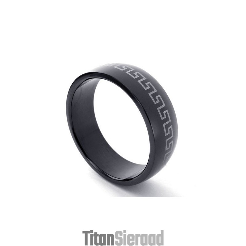 Zwarte Titanium Ring