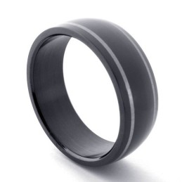 Zwarte Titanium Ring