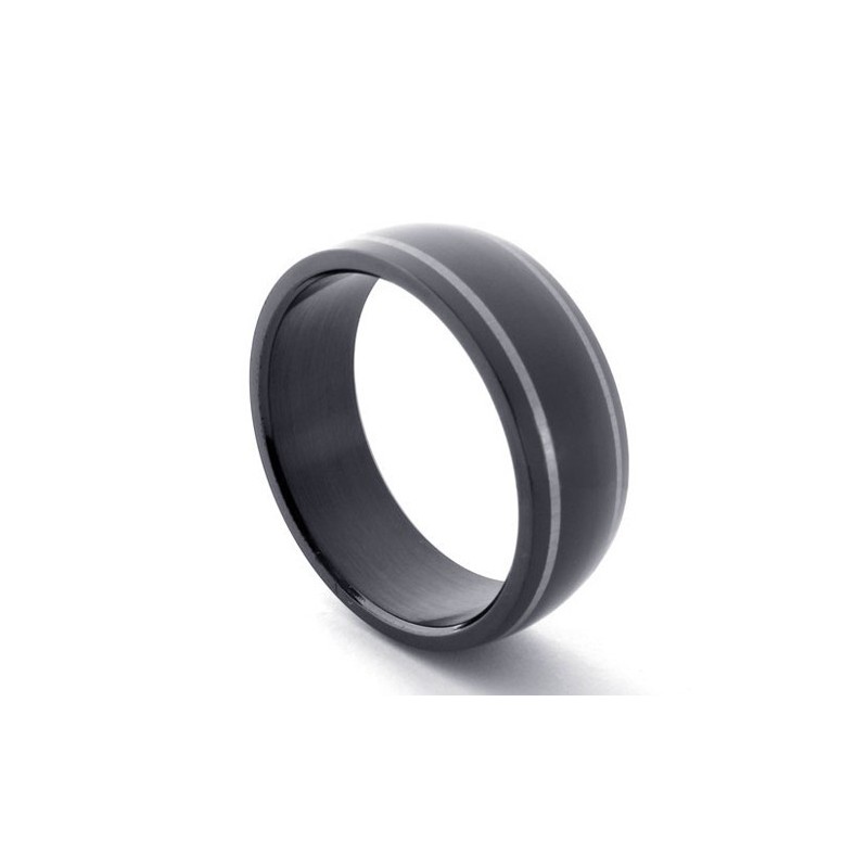 Zwarte Titanium Ring Zwarte Titanium Ring