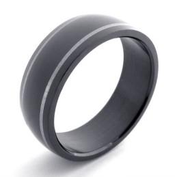 Zwarte Titanium Ring