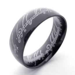 Zwarte Lord Titanium Ring